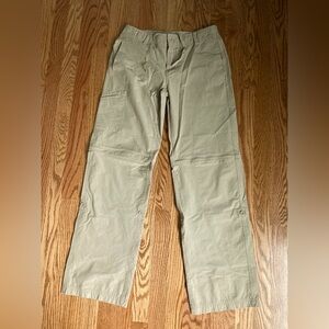 Danskin Now Convertible Hiking Pants Water Resistant Tan Women’s Size Small 4/6